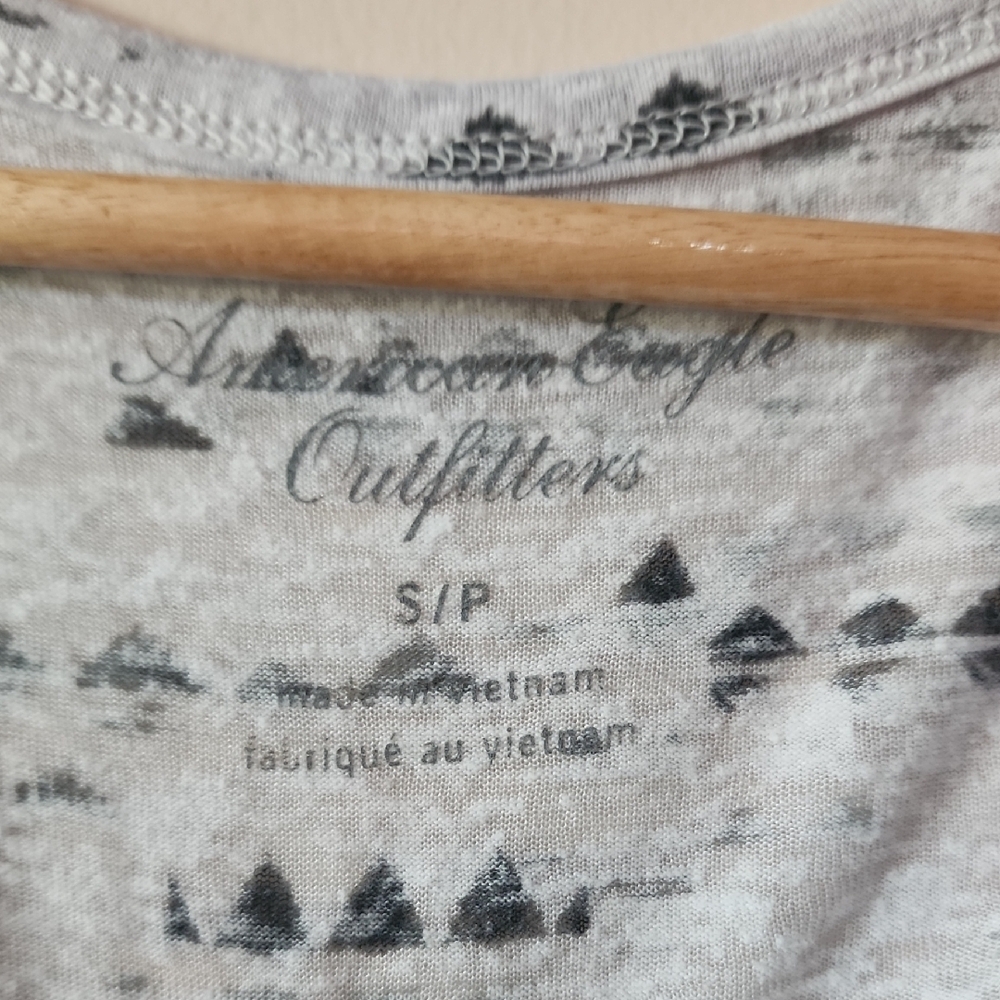 Gray Patterned Women's Tank Top - Picture 2 of 2